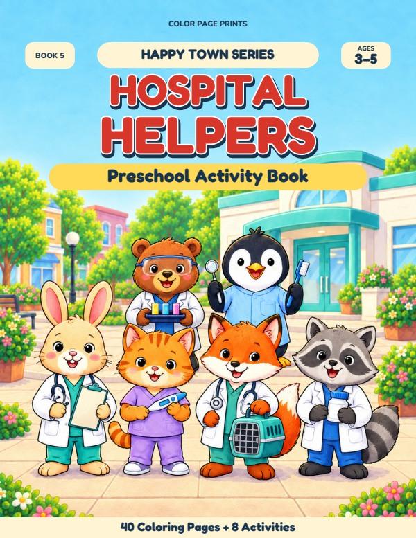Happy Town: Hospital Helpers color cover
