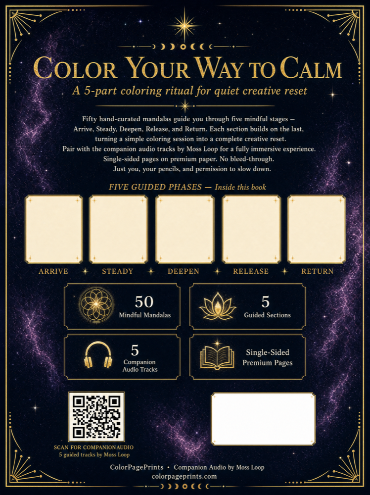 Colors of Calm back cover preview