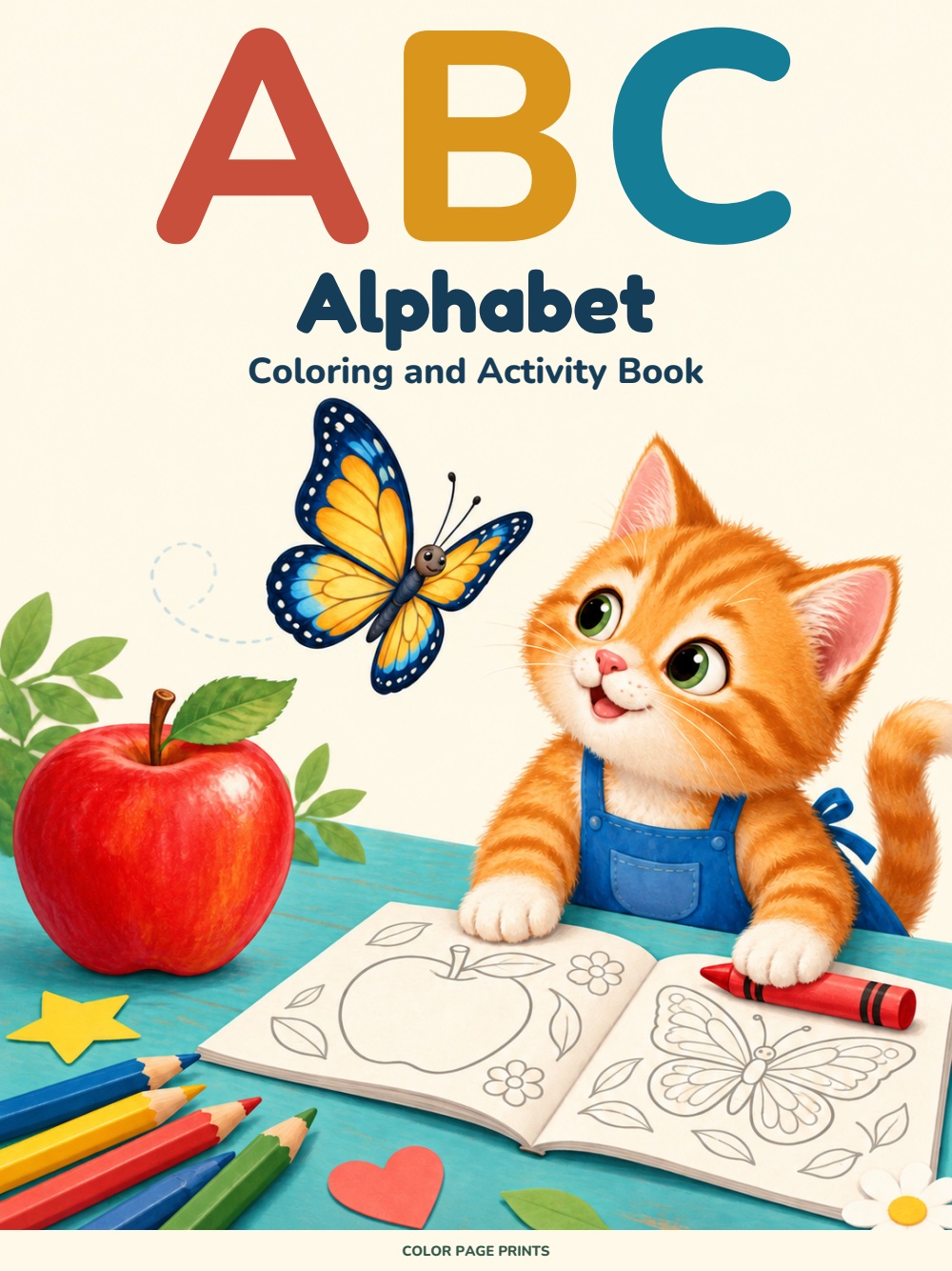 Concept cover: ABC Alphabet Coloring and Activity Book